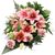Trauerstrauß Rosa/Altrosa mit Lilien u. Nelken  von Blumenfee auf blumen.de