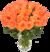 50 orange Rosen von Blume Ideal auf blumen.de